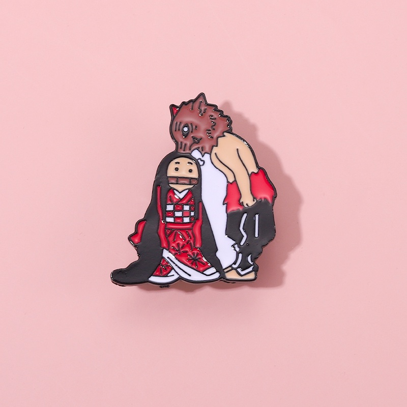 Huy Hiệu Cài Áo Hình Nhân Vật Anime Demon Slayer Kamado Nezuko