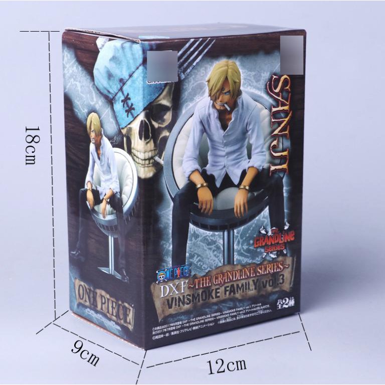 Mô hình One Piece Vinsmoke - Sanji, Zoro, Nami ngồi ghế