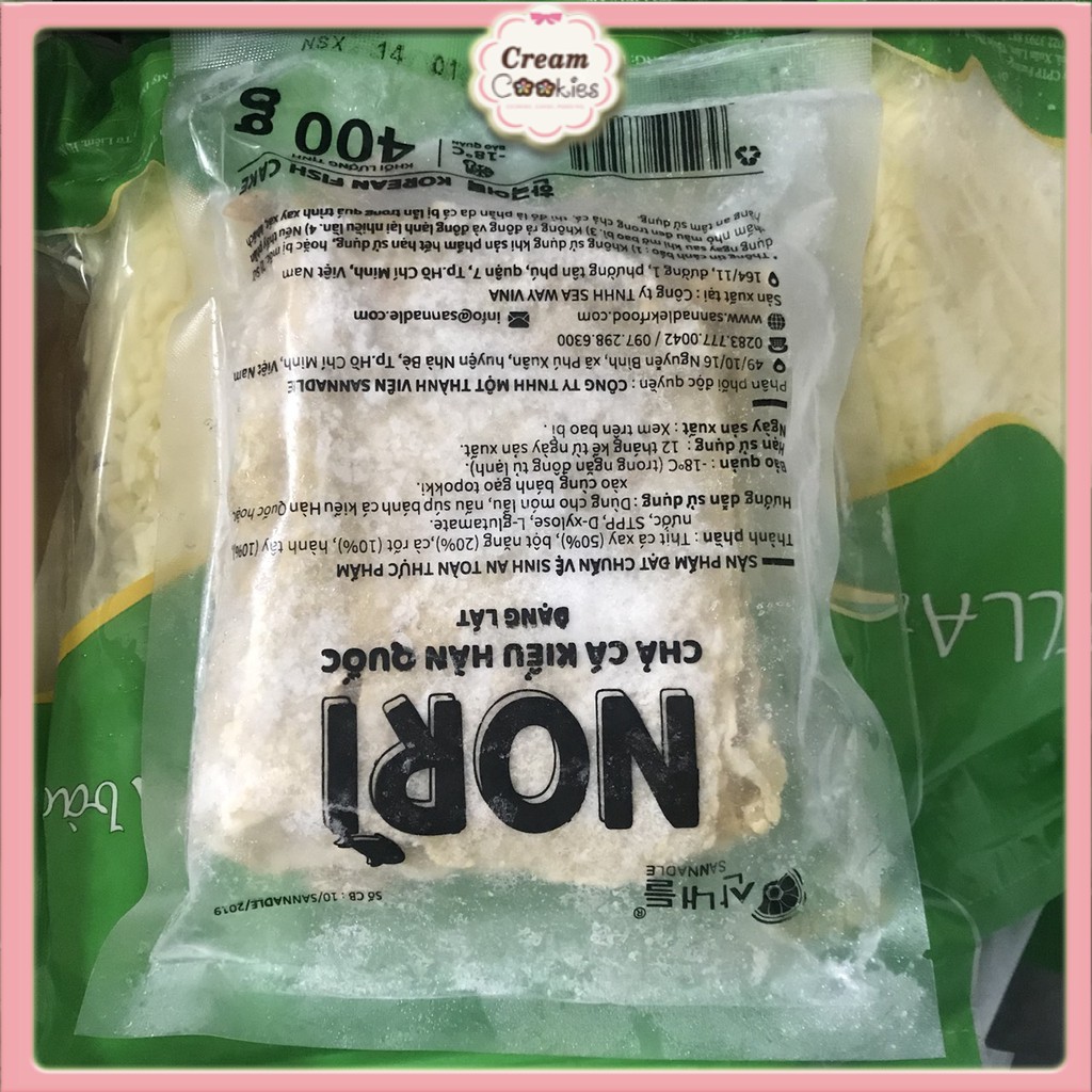 Chả cá Hàn Quốc-Odeng gói 400G