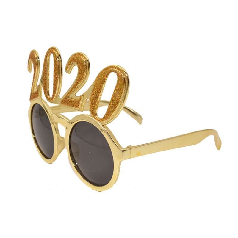 Mắt Kính Phối Kim Tuyến Vui Nhộn Mừng Năm Mới 2020