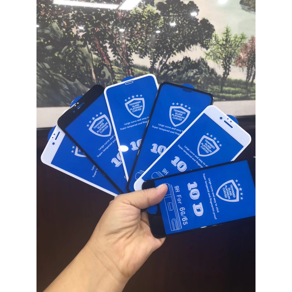Kính Cường Lực 10D Full Màn Hình Cho Iphone 6/7/8/X