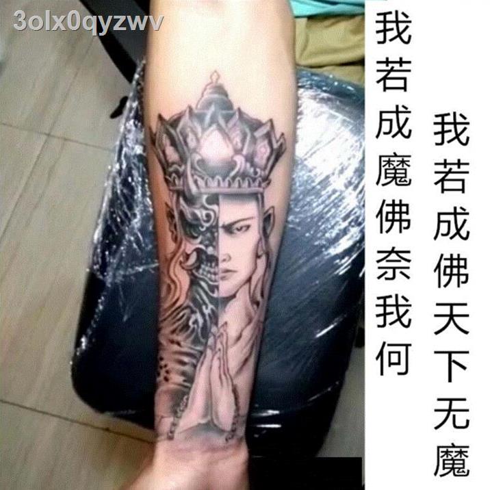 ✌Hoa cánh tay nửa cánh tay hình xăm dán không thấm nước lâu dài mô phỏng xã hội hình xăm đàn ông và phụ nữ