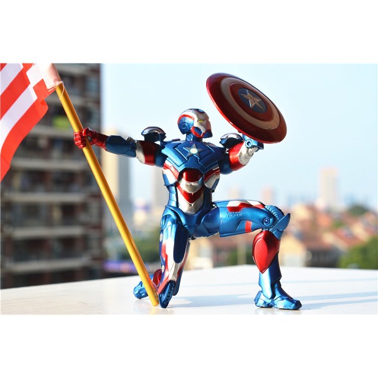 Mô hình đồ chơi nhân vật Iron man người sắt Patriot Tony Stark hãng Zd Toy - Avengers, infinity war