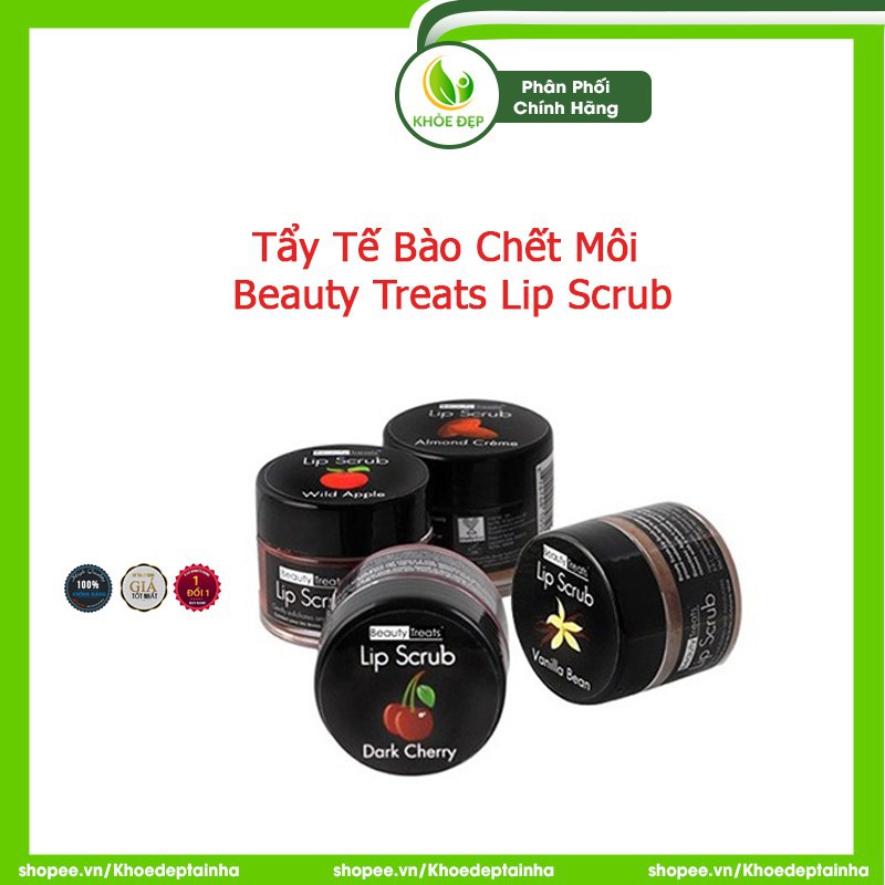 Tẩy Tế Bào Chết Môi BEAUTY TREATS Lip Scrub 10.5g - Chính Hãng