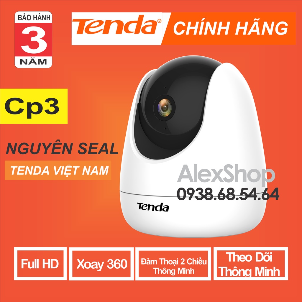 [Chính Hãng BH 3 Năm] Camera Thông Minh Tenda CP3 FullHD Đàm Thoại 2 Chiều, Phát Hiện Chuyển Động, Xoay 360