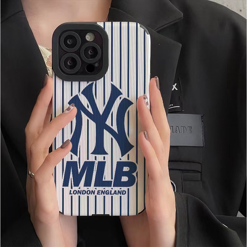 Mlb Ốp Điện Thoại Da In Logo NY Yankees Cho iphone 14 Pro Max i14 plus 13 Pro Max i13 13pro 11 Pro Max i11 X XR Xs Max 7plus 8plus 12Pro 12 Pro Max