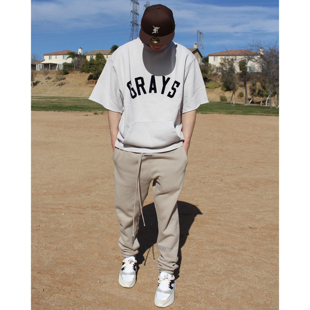 ⚡️[Mirror Quality] - Áo sweater 3/4 FOG Fear of God Season 7 GRAYS Half Sleeve Baseball Sweatshirt cao cấp full tag túi