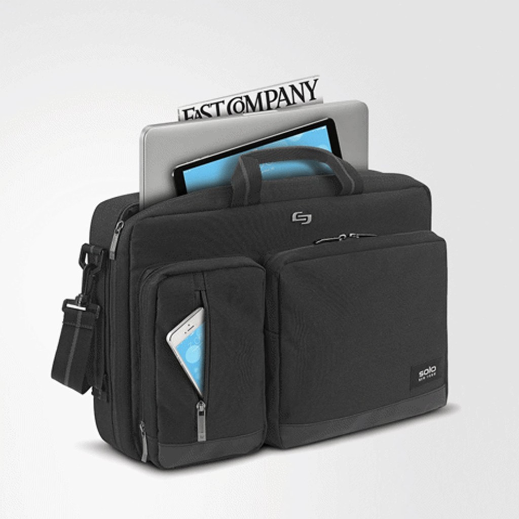 Balo laptop, Balo túi xách thời trang Solo Downtown Duane 15.6''  - 3 màu  với 2 cách đeo năng động BALOCENTER