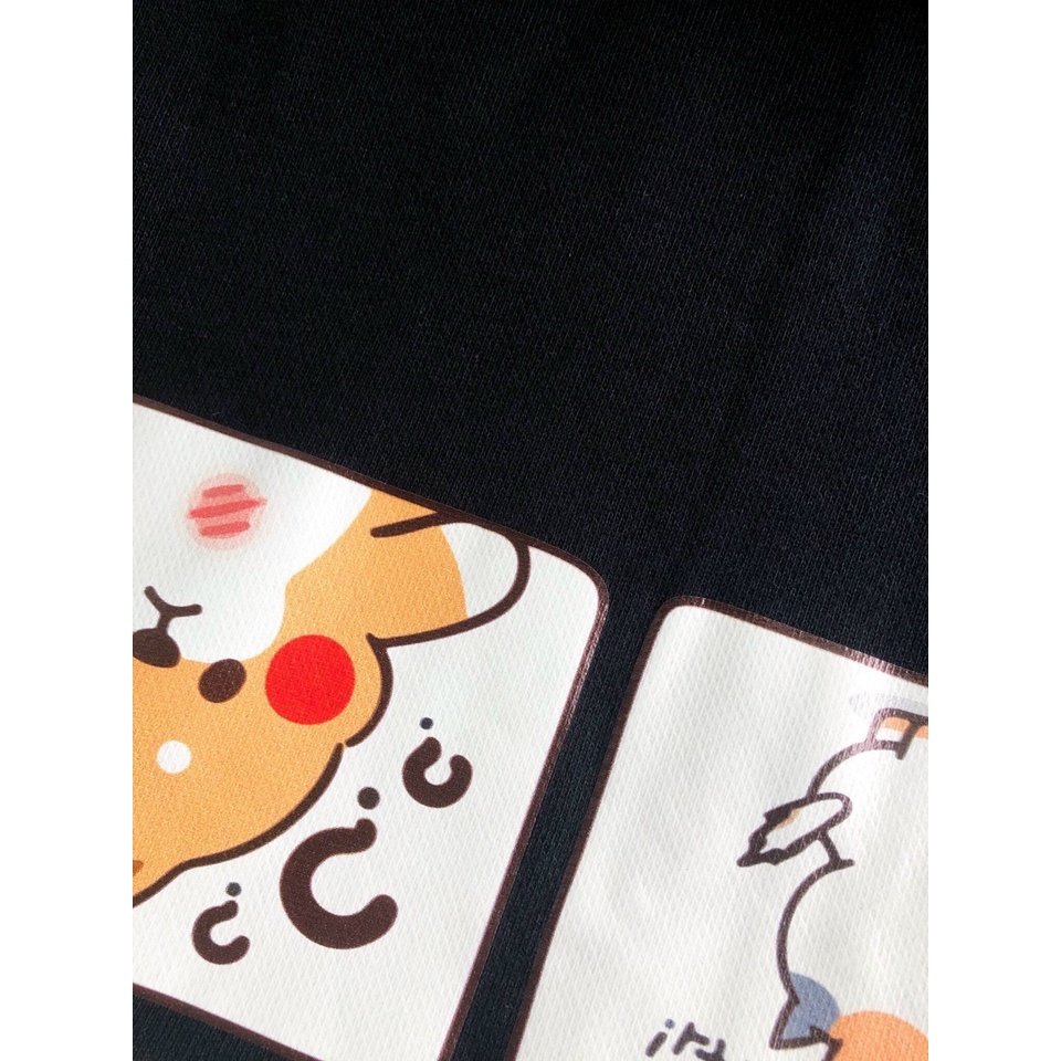 Áo Khoác nỉ lót bông MEANSTORE form rộng có mũ Unisex nam nữ oversize Ulzzang Streetwear Hàn Quốc - Corgi túi