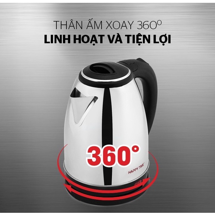 Ấm siêu tốc Sunhouse Happy time HTD1081 - Dung tích 1.8L, BH 12 tháng