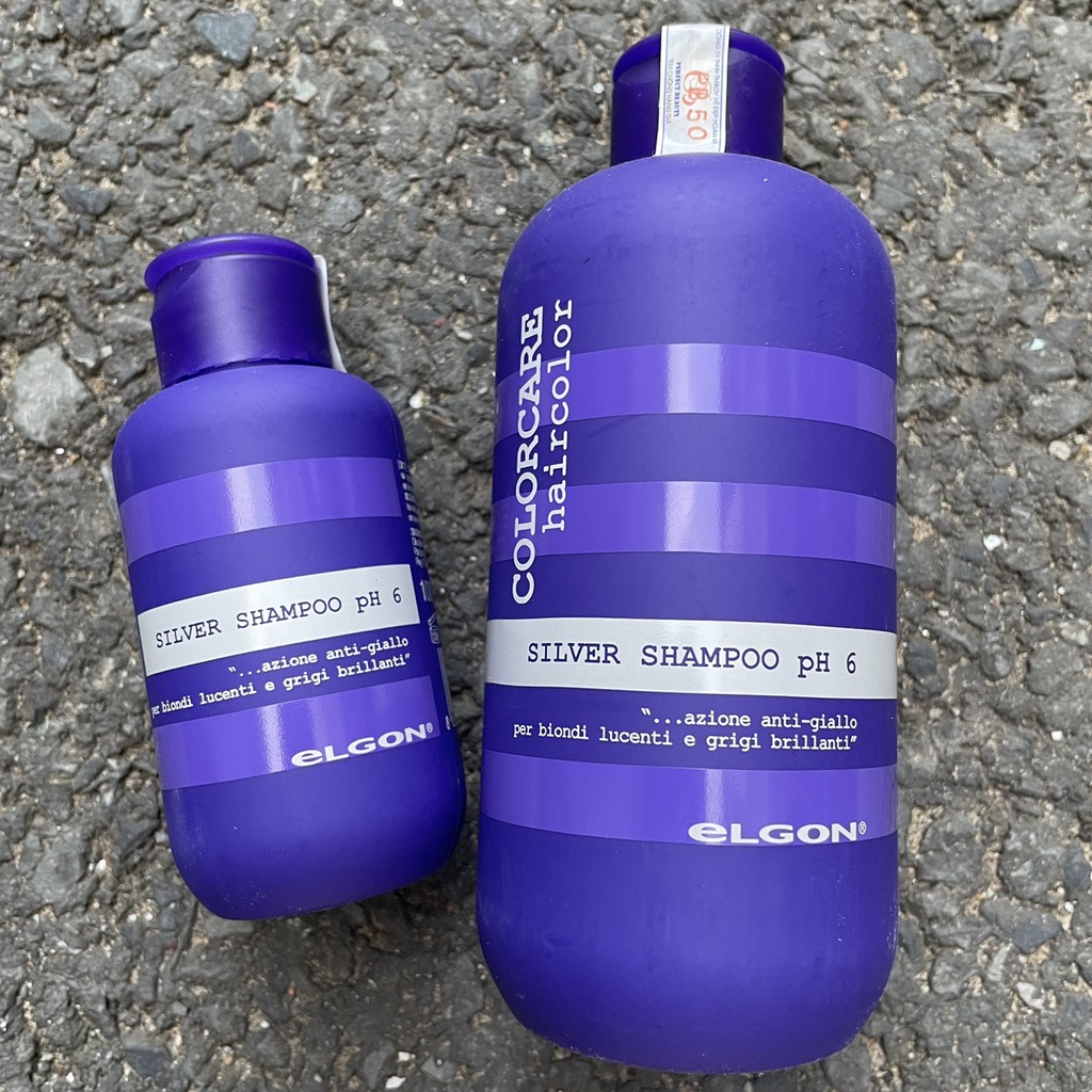 🌾Best Seller🎋Dầu gội khử vàng dành cho tóc tẩy trắng, tóc bạch kim Silver Shampoo Elgon 300ml