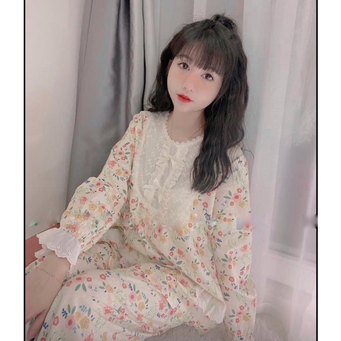 BỘ NGỦ HOA NHÍ BÁNH BÈO BEAU ULZZANG