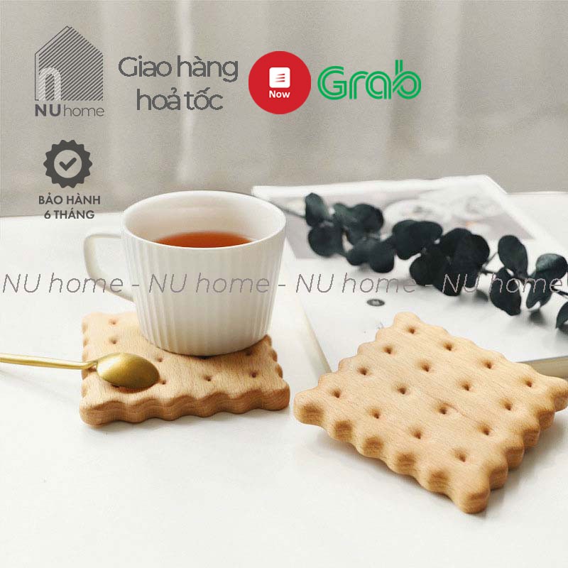 nuhome.vn | Đế lót ly bánh quy - Biscuits, đế lót ly phong cách hàn quốc cute dễ thương