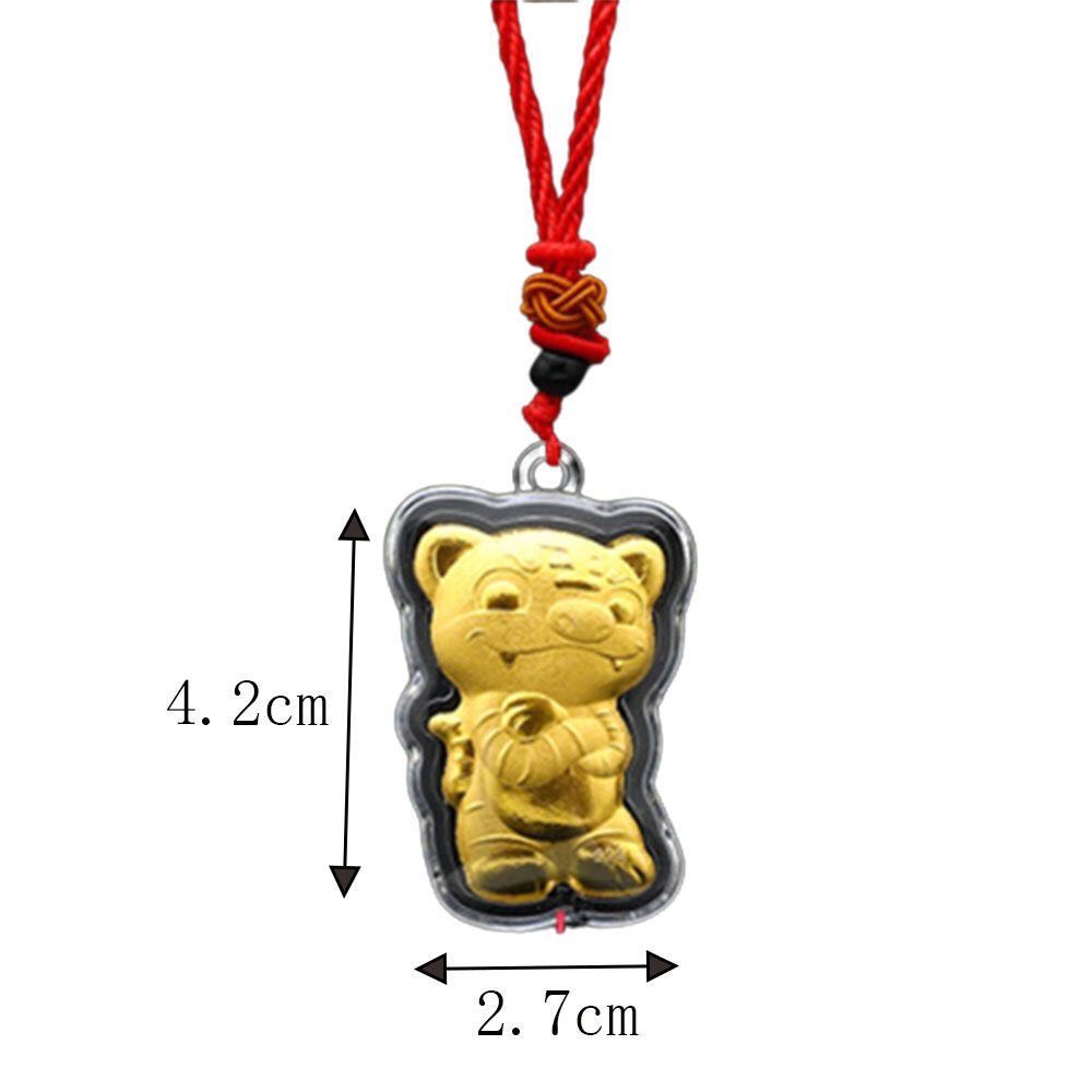 [Giá Sỉ] TÚI RÚT NHUNG ĐỎ MAY MẮN Tết Năm Mới Phụ Kiện Trang Trí Tết Mặt Dây Chuyền Con hổ