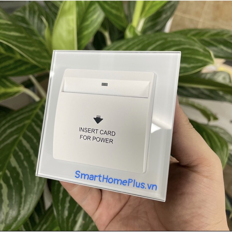 Công Tắc Thẻ Từ Khách Sạn Cao Cấp Mặt Kính Vuông 40A SHP-KS1
