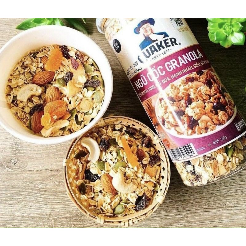 NGŨ CỐC GRANOLA HŨ PET 500Gr Chuẩn Hàng Công Ty