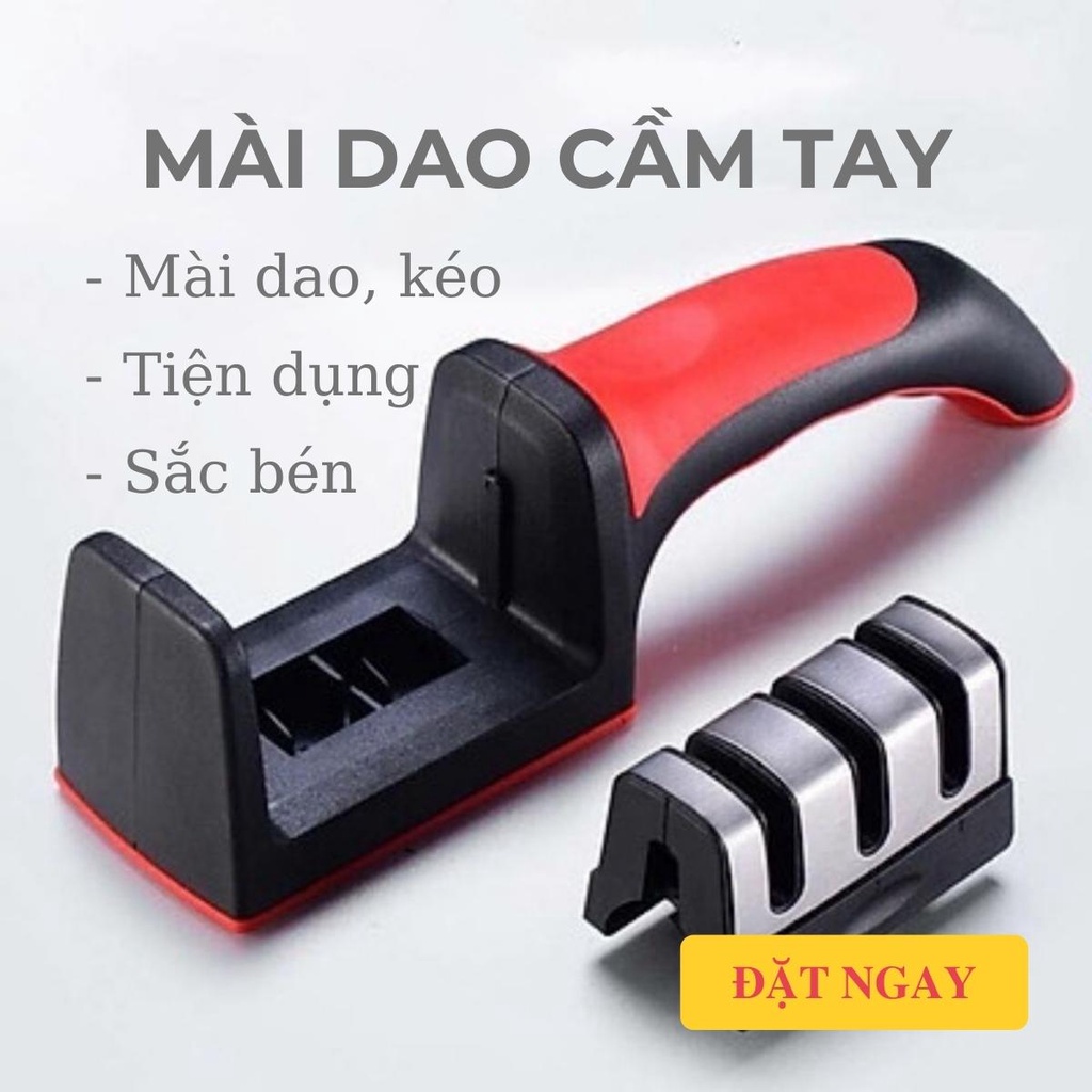 Dụng Cụ mài Dao Kéo 3 Rãnh Thông Minh Thiết Kế Nhỏ Gọn - Mài Nhanh Nhiều Cấp Độ Dễ Dàng Sử Dụng  An toàn