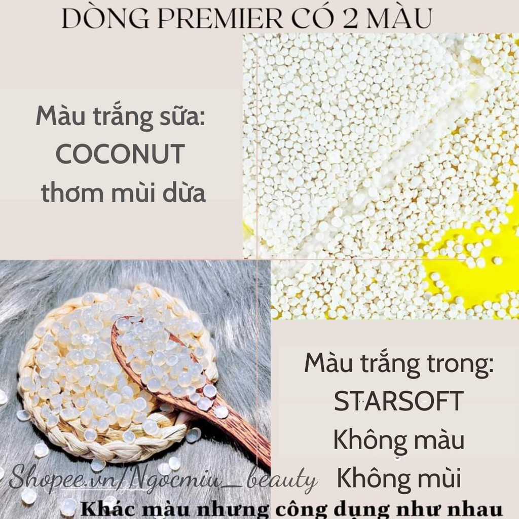 Sáp wax lông nóng bean 100g và mỡ trăn triệt lông nguyên chất N store , wax sạch lông tay, chân , nách không cần nồi nấu