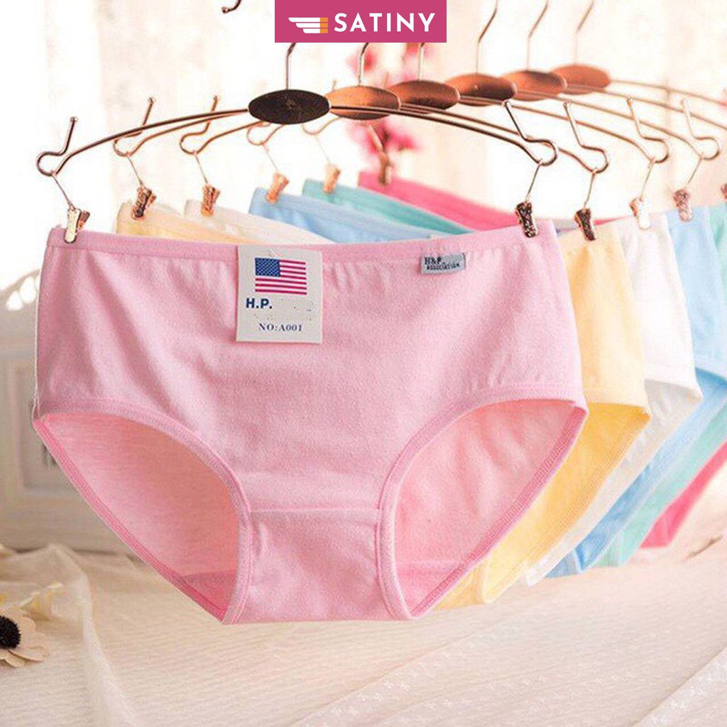 Quần lót nữ cotton kháng khuẩn cao cấp, Quần lót nữ trơn Pulo siêu thấm hút mồ hôi Xuất Mỹ QL10