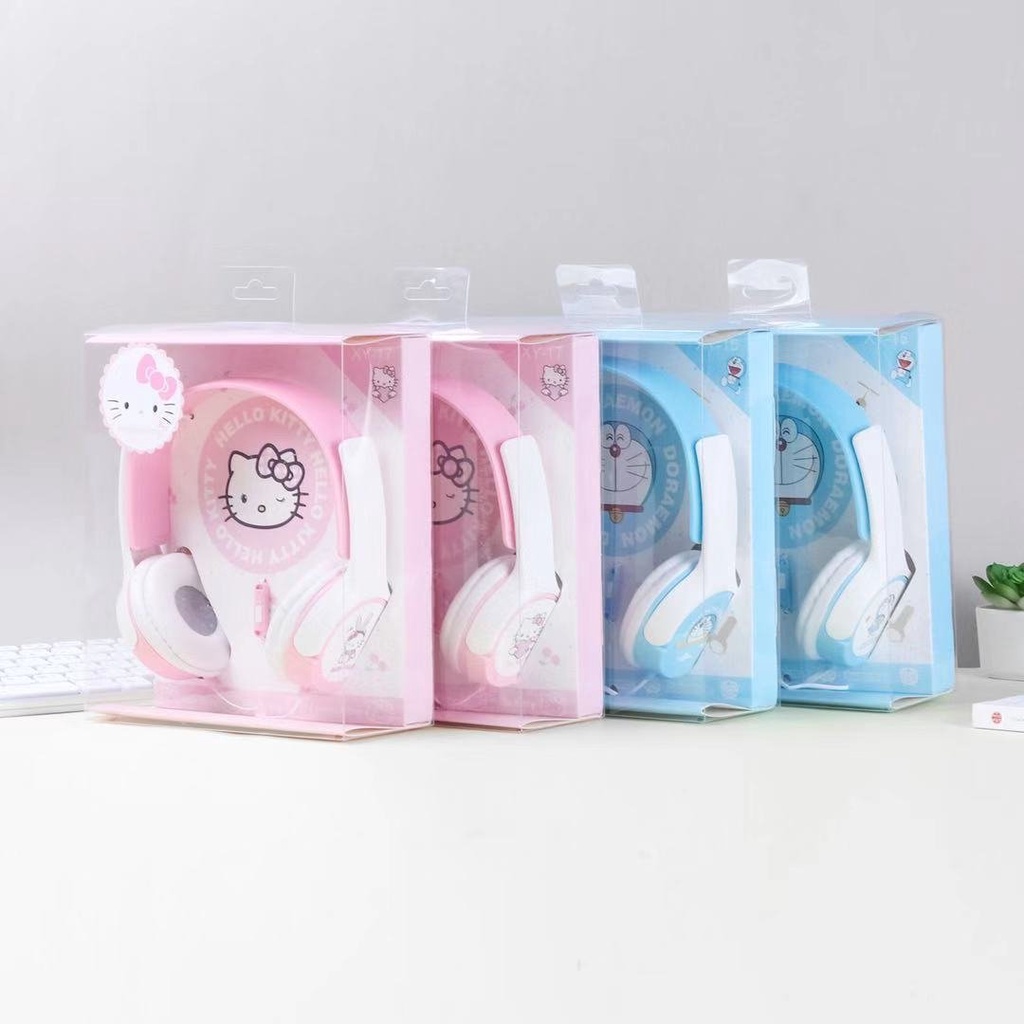 Tai nghe chụp tai Doraemon/ Hello Kitty