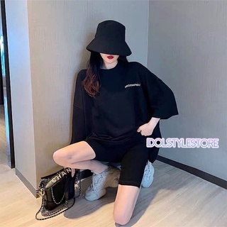 Áo thun tay lỡ chữ cái ulzzang