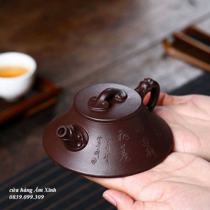 Ấm Tử Sa Nghi Hưng Long Trình Như Ý 150 ml (Lão Tử Nê)