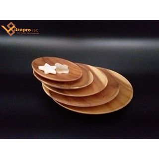 khay, đĩa Gỗ KEO tròn Thủ Công