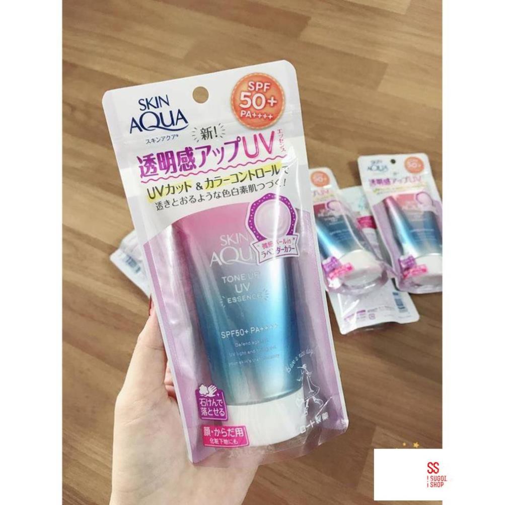  Kem chống nắng Skin Aqua Tone up UV SPF 50+ Nhật Bản