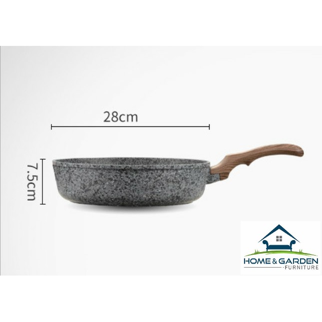 Chảo Chống Dính Granite Cate-Maker Cao Cấp ITALY (24cm) - Home and Garden