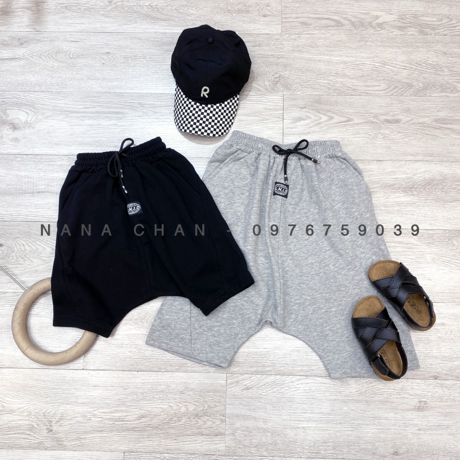 [Q086] Quần short lửng nỉ đũng tụt cho bé trai sz 90-150