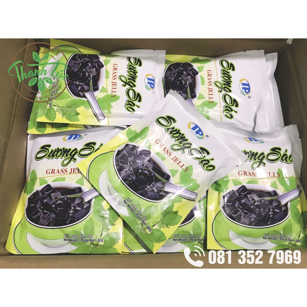 Bột Sương Sáo Đen Grass Jelly Thuận Phát Gói 50g