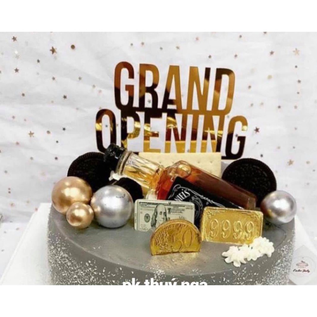 SET 10 MICA GRAND OPENING TRANG TRÍ BÁNH KEM