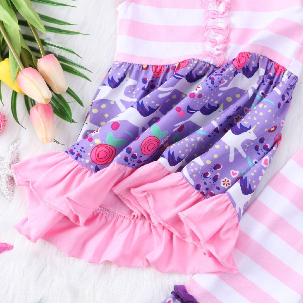 Set áo thun sát nách + quần legging cho bé gái