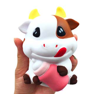 Squishy Lớn JUMBO Hình bò sữa ôm bình sữa Đồ Chơi Xốp Giảm Stress Hình mềm mịn dễ Thương đàn hồi Cho Bé