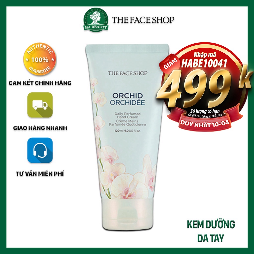 Kem dưỡng da tay dưỡng ẩm Hàn Quốc The Face Shop Daily Perfumed Hand Cream Orchid 120ml