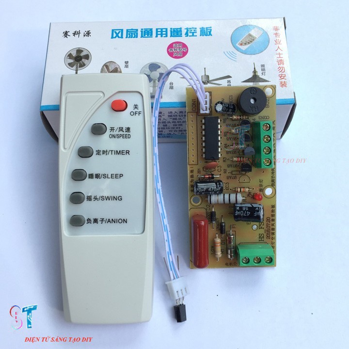 Bộ vỉ mạch quạt điều khiển từ xa