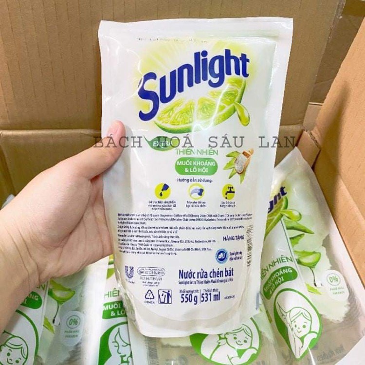 Nước Rửa Chén Sunlight Thiên Nhiên Chai 370gr