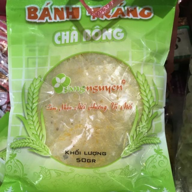 Xâu 12 gói bánh tráng chà bông