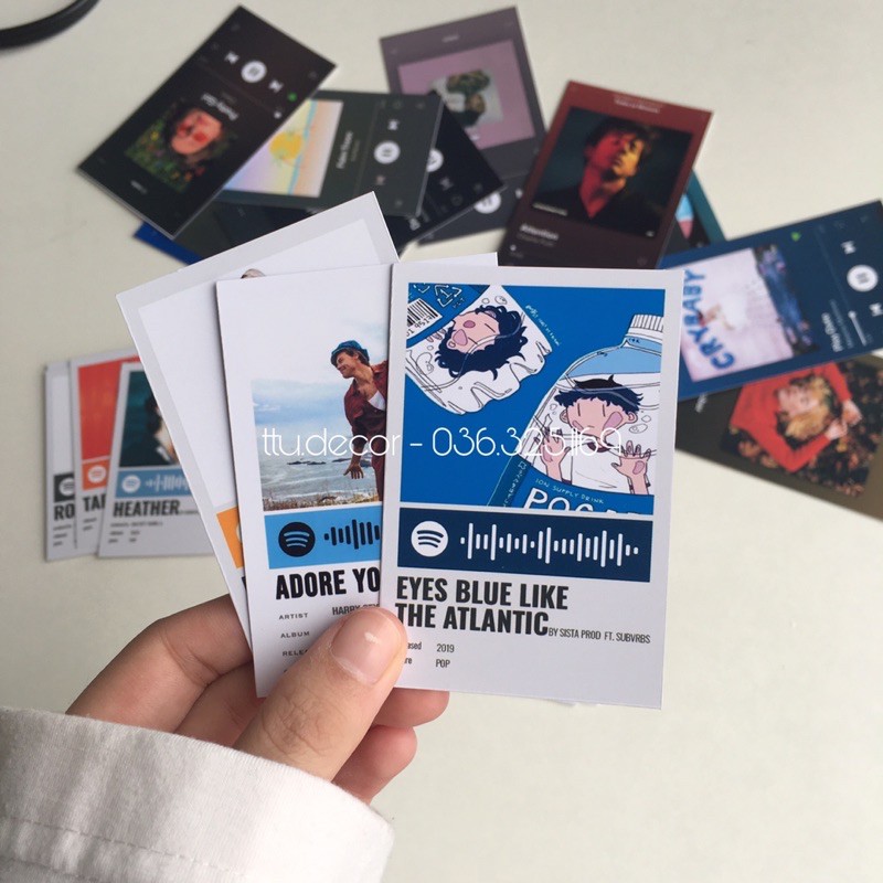 Set ảnh postcard list nhạc chill trang trí nhà, ốp điện thoại - ttudecor