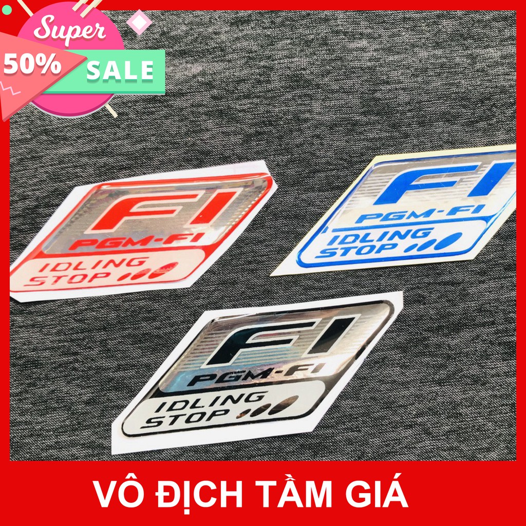 [GIÁ GỐC] TEM FI PGM-FI TEM NỔI NHỰA DẺO SIÊU BỀN CÓ 3 MÀU LỰA CHỌN
