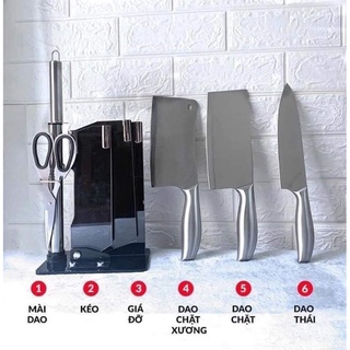 Bộ dao inox 6 món Nhật Bản