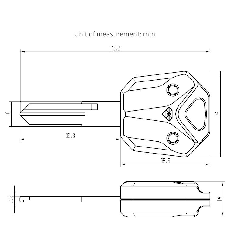 Phôi chìa khóa trang trí bắt mắt cho xe mô tô Benelli