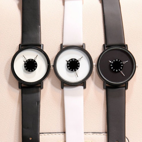 Đồng hồ thời trang nam nữ Mstianq MSD01 mặt số độc đáo, dây da êm tay, mặt to cá tính | BigBuy360 - bigbuy360.vn