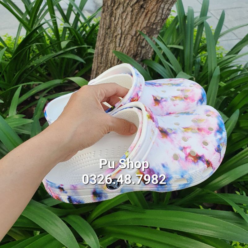 Dép Sục Nam Nữ Họa Tiết Cross Classic Clog - Dép Sục Xuất Khẩu Châu Âu⁹