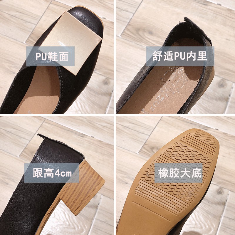 Giày Cao Gót Đế Thô Thời Trang Xuân Thu 2021 Cho Nữ | BigBuy360 - bigbuy360.vn