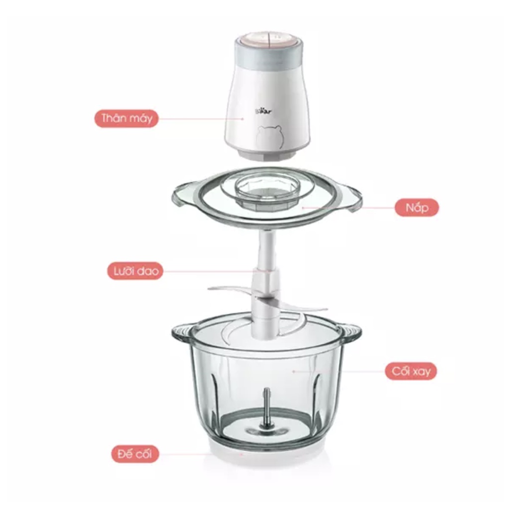Máy xay thịt đa năng  BEAR QSJ - B02Q1