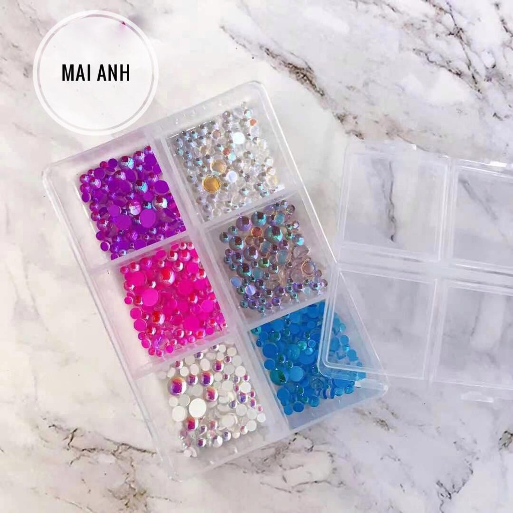 Cham đá, làm nail siêu sáng, phụ kiện nail trang trí móng
