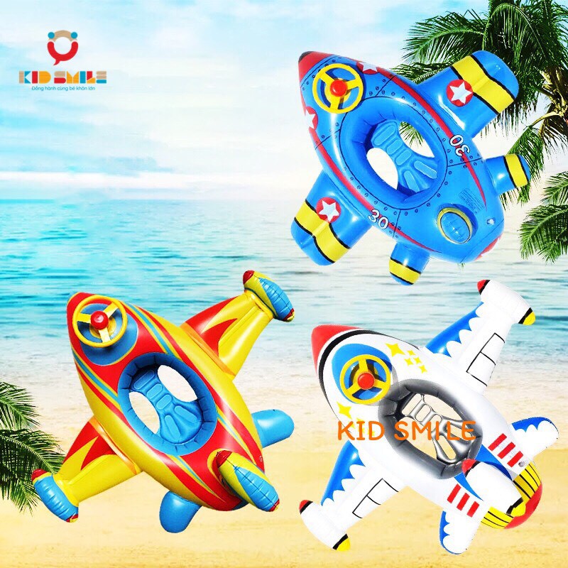 Phao bơi Intex hình máy bay có vô lăng cho bé từ 2-8 tuổi - DOZKIDZ