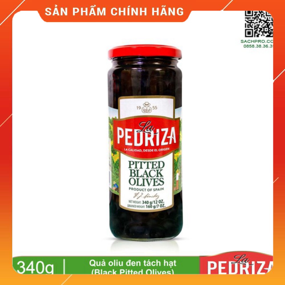 Quả Oliu Đen Tách Hạt 340g Nhãn Hiệu La Pedriza Nhập Khẩu Tây Ban Nha