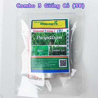Combo 3B Gồm 3 Loại Giống Cỏ Giá Rẻ Chăn Nuôi (Cỏ paspalum, Cỏ Ruzi, Cỏ Sudan Lai)
